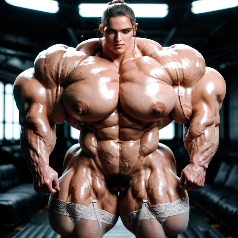 Rey Skywalker, hyper massive muscles female, massive muscles, hyper gigantic massive muscles, massive muscles, hyper gigantic muscles, hyper gigant muscles, hyper giant muscles, hyper muscle tank, nude pectorales, hairy pussy, lingerie stockings