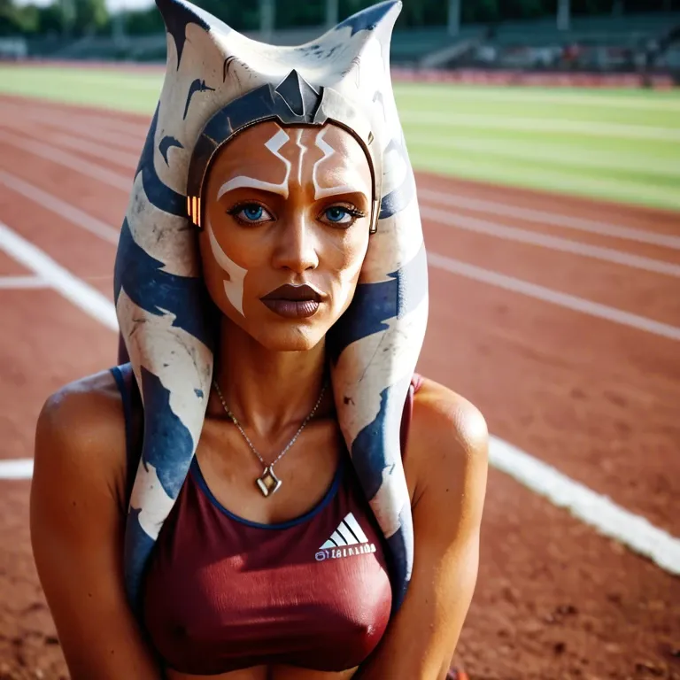 ahsoka Tano as a track and field athlete