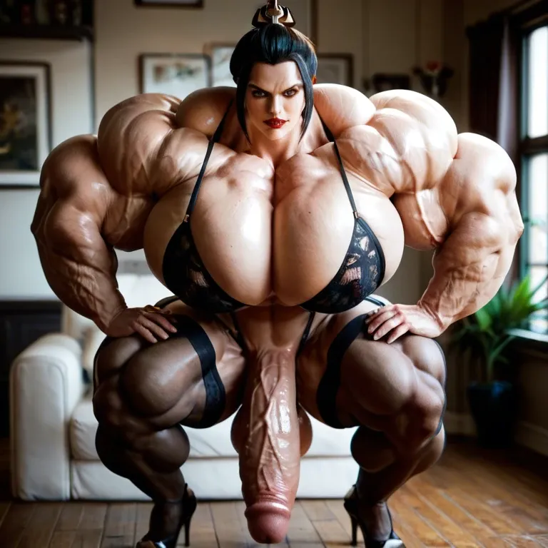 azula, hyper massive muscles female, hyper gigantic massive muscles, hyper gigantic muscles, hyper gigant muscles, hyper giant muscles, hyper muscle tank, pectorales, futa bigger cock, lingerie stockings