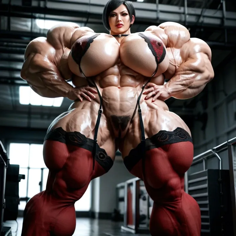 Ada wong, hyper massive muscles female, massive muscles, hyper gigantic massive muscles, massive muscles, hyper gigantic muscles, hyper gigant muscles, hyper giant muscles, hyper muscle tank, nude pectorales, hairy pussy, lingerie stockings