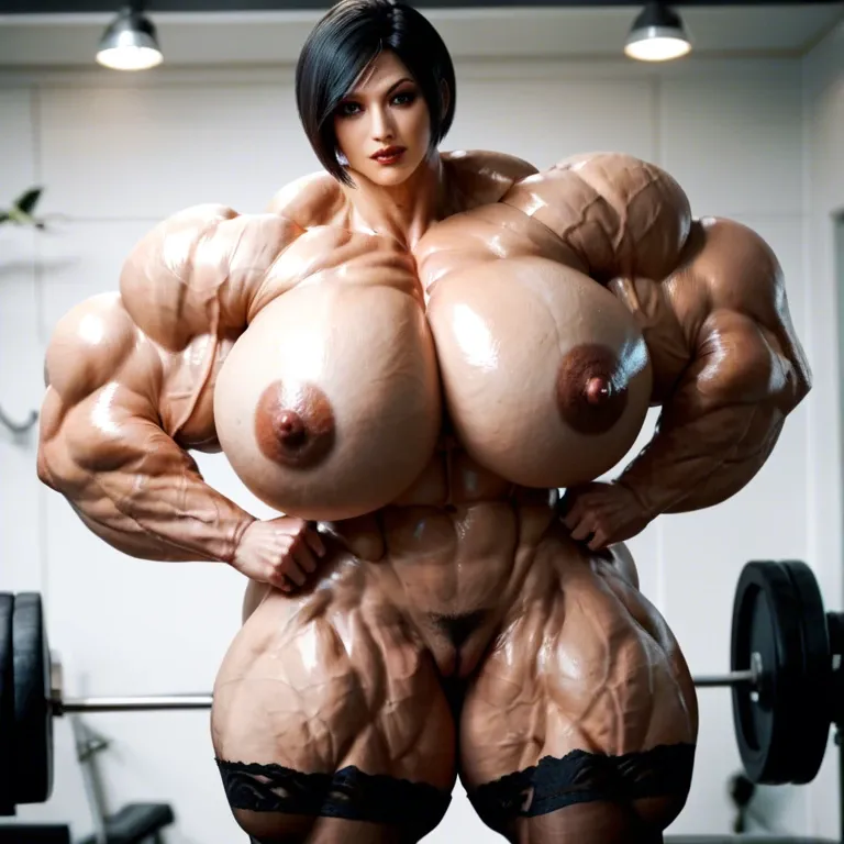 Ada wong, hyper massive muscles female, massive muscles, hyper gigantic massive muscles, massive muscles, hyper gigantic muscles, hyper gigant muscles, hyper giant muscles, hyper muscle tank, nude pectorales, hairy pussy, lingerie stockings