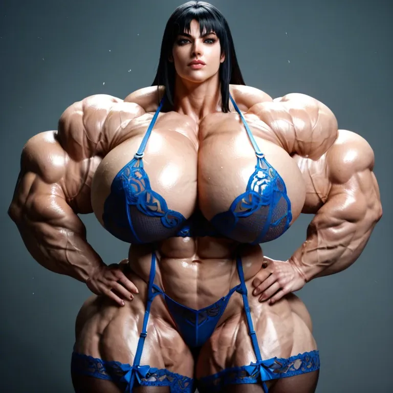 satsuki kiryuin, hyper massive muscles female, massive muscles, hyper gigantic massive muscles, massive muscles, hyper gigantic muscles, hyper gigant muscles, hyper giant muscles, hyper muscle tank, nude pectorales, lingerie stockings, gaped hairy pussy, home