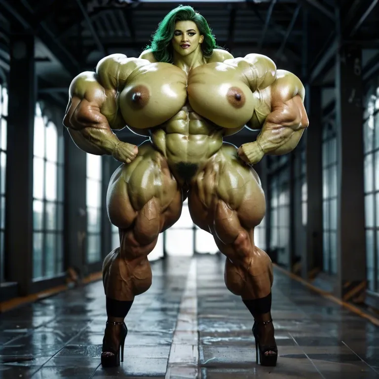 She hulk, hyper massive muscles female, massive muscles, hyper gigantic massive muscles, massive muscles, hyper gigantic muscles, hyper gigant muscles, hyper giant muscles, hyper muscle tank, nude pectorales, big Hairy pussy, lingerie stockings, gaped pussy, home futa