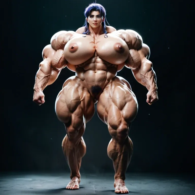 Misato Katsuragi, hyper massive muscles female, massive muscles, hyper gigantic massive muscles, massive muscles, hyper gigantic muscles, hyper gigant muscles, hyper giant muscles, hyper muscle tank, nude pectorales, big Hairy pussy, lingerie stockings, gaped pussy, home futa