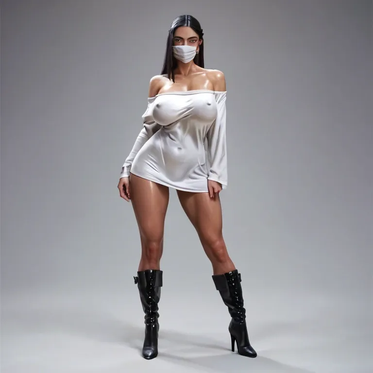 1girl,solo, , , , covered mouth,shiny metal,nipple bulge,huge boobs,off-shoulder, molest,nice feet,saggy breast,void background,knee boots, molesting,warm light,round tits,background room,shoulder, dressed,knee-high socks,circle glasses,torn bodysuit,white sneakers, sweatshirt lift,white socks,tiara,black bra,ballet shoes, unzipped pants,white socks,bracelets,pink leotard,gothic boots, living room, alley, spaceship, tifa lockhart, rapunzel waifu