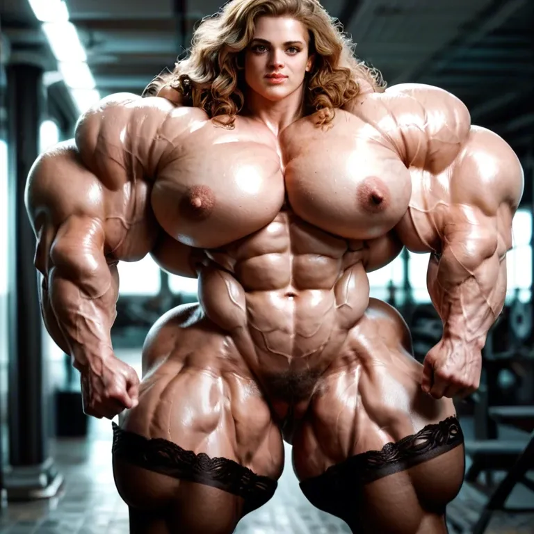 Hermione granger, hyper massive muscles female, massive muscles, hyper gigantic massive muscles, hyper gigantic muscles, hyper gigant muscles, hyper giant muscles, hyper muscle tank, nude pectorales, pecs,  big Hairy pussy, lingerie stockings, gaped pussy, bathroom, futa