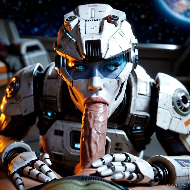 Titanfall ash, robot, blowjob, space, pov,