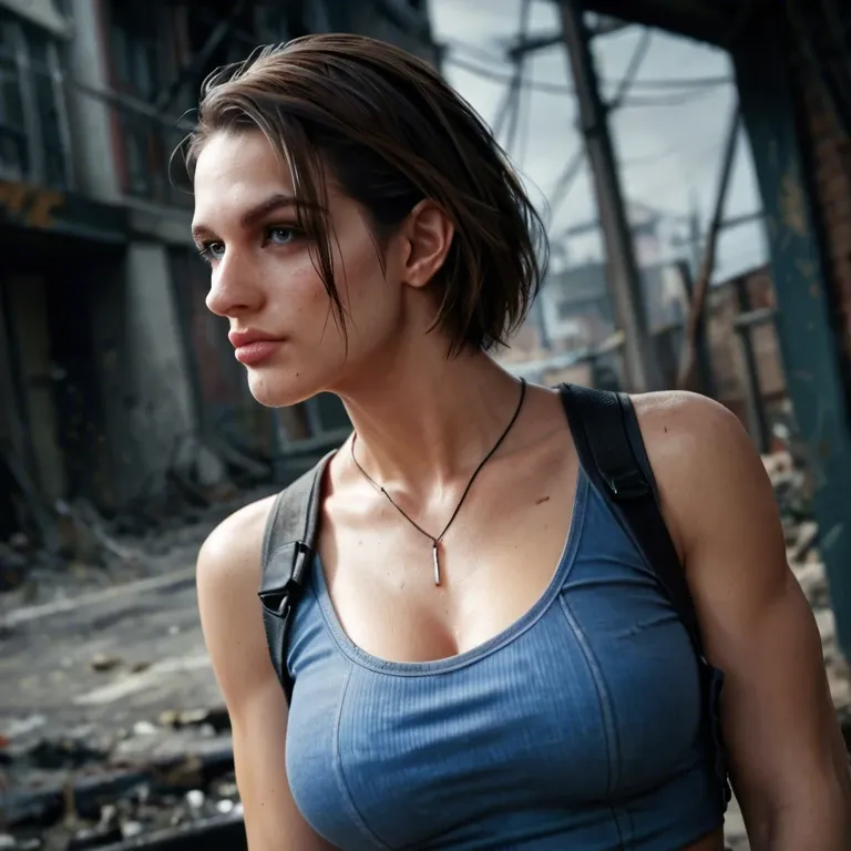 Jill valentine Lauren Cohan, resident evil, post apocalyptic setting, zombies