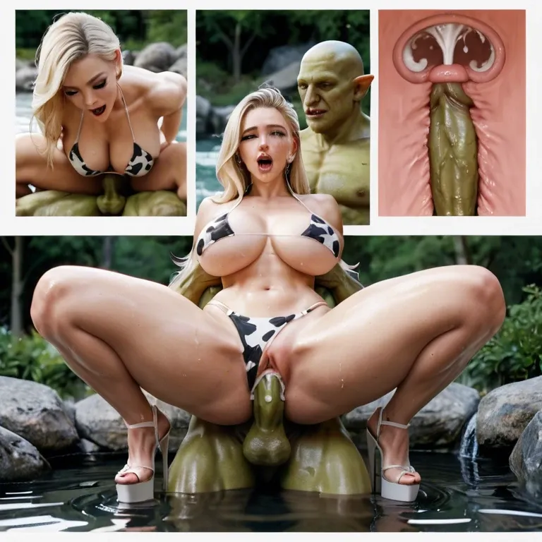 Blonde, platform,heel,deep thrusting,cross section,creampie,comic,(naughty_face),mind break,tears,goblin,legs apart,cow bikini,hot springs,in water,brutal suspended congress, (double_penetration) (MMF_threesome) (group_sex) (anal) (multiple_insertions) (double_handjob)