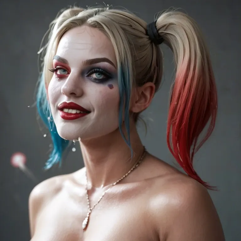 Harley Quinn  covered in sperm