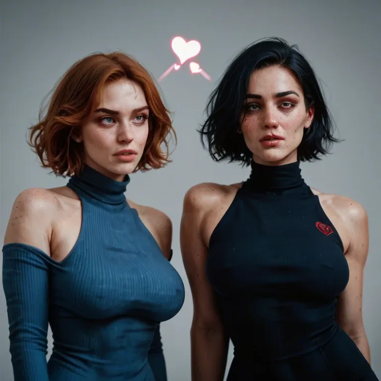 2girl, , , , twitching,buried knees,slippery nipple,narrow hips,off shoulders, freckled face,handsome,saggy breast,void background,blue turtleneck, hearts in eyes,establishing,perky breast,low waisted,blue turtleneck, dressed,white stockings,sunglasses,lace lingerie,armored boots, black shirt,elf palace,gold tiara,lace thong,strappy sandals, couch, daphne blake, spaceship, phone screen, detailed hands, bright sunlight, 2b, waifu