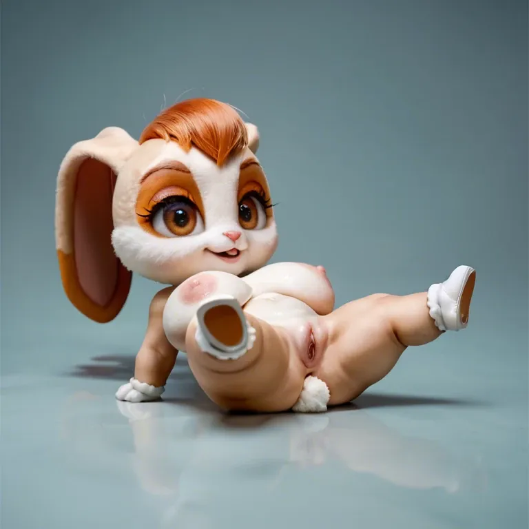 cream the rabbit from sonic series showing her vagina,realistic:1.5,chibi girl spreading her legs,sagging breasts, huge breasts,cub,filly,filly girl,chibi, legs back