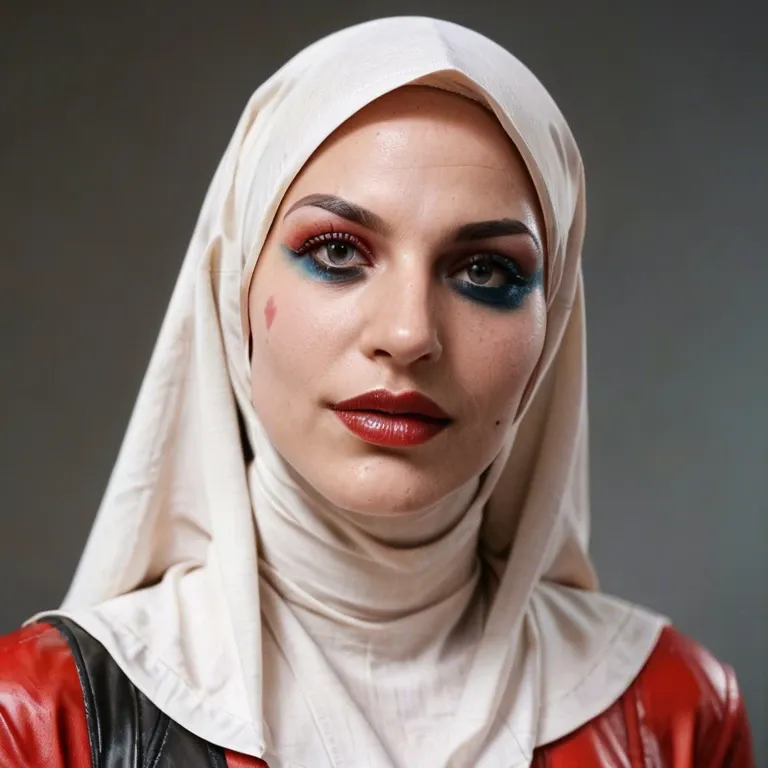 Hijab, harley quinn,