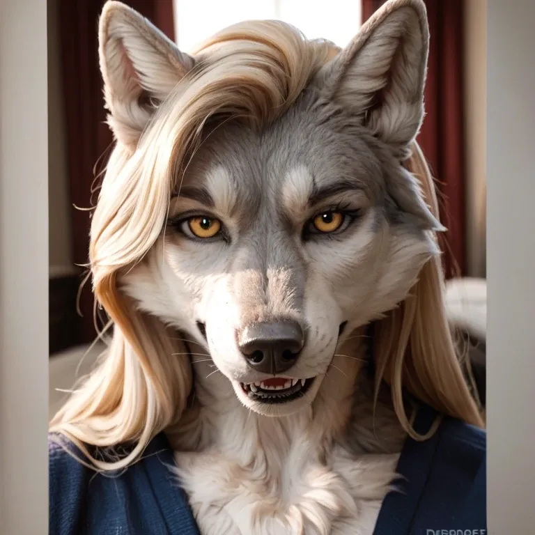 (Anthro female grey wolf), (blonde hair), [samdoesarts style:50] portrait of ((female grey wolf)),   full body photo, (female grey wolf), ( grey wolf) (snout), (big ROUND tits), (grey wolf), (bimbo breast enhancement), (From above), Pov, vaginal sex, feet, feet soles, (grey wolf), (anthro female),  splash of neon colors, intense, sharp focus, very detailed, (intricate), high quality (extremely detailed realistic digital painting), (look at viewer), photorealistic painting, 8k, chiaroscuro, hyperrealism, luminism, art by artgerm and rutkowski and Joseph McGurl and Bierstadt, hd, voluminous light, very detailed, 4k, 8k, ((female grey wolf)),