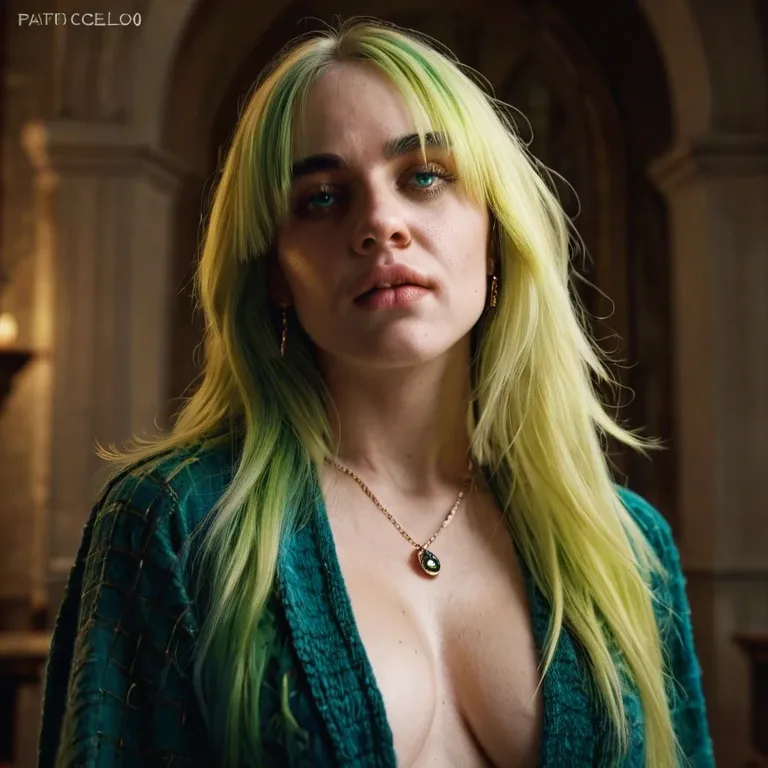 Billie Eilish with big boobs