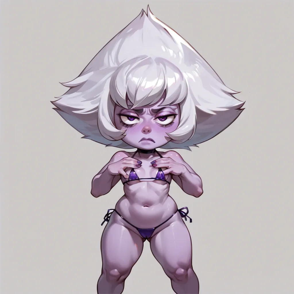 Amethyst, Amethyst Steven universe, short stack, tiny bikini, bikini only covering nipples