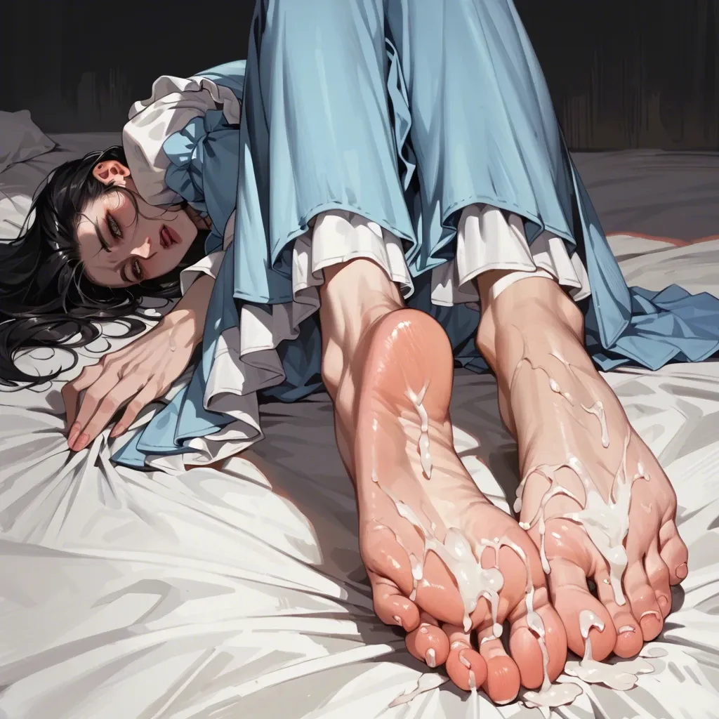 Yaoyorozu, dress, cum on soles