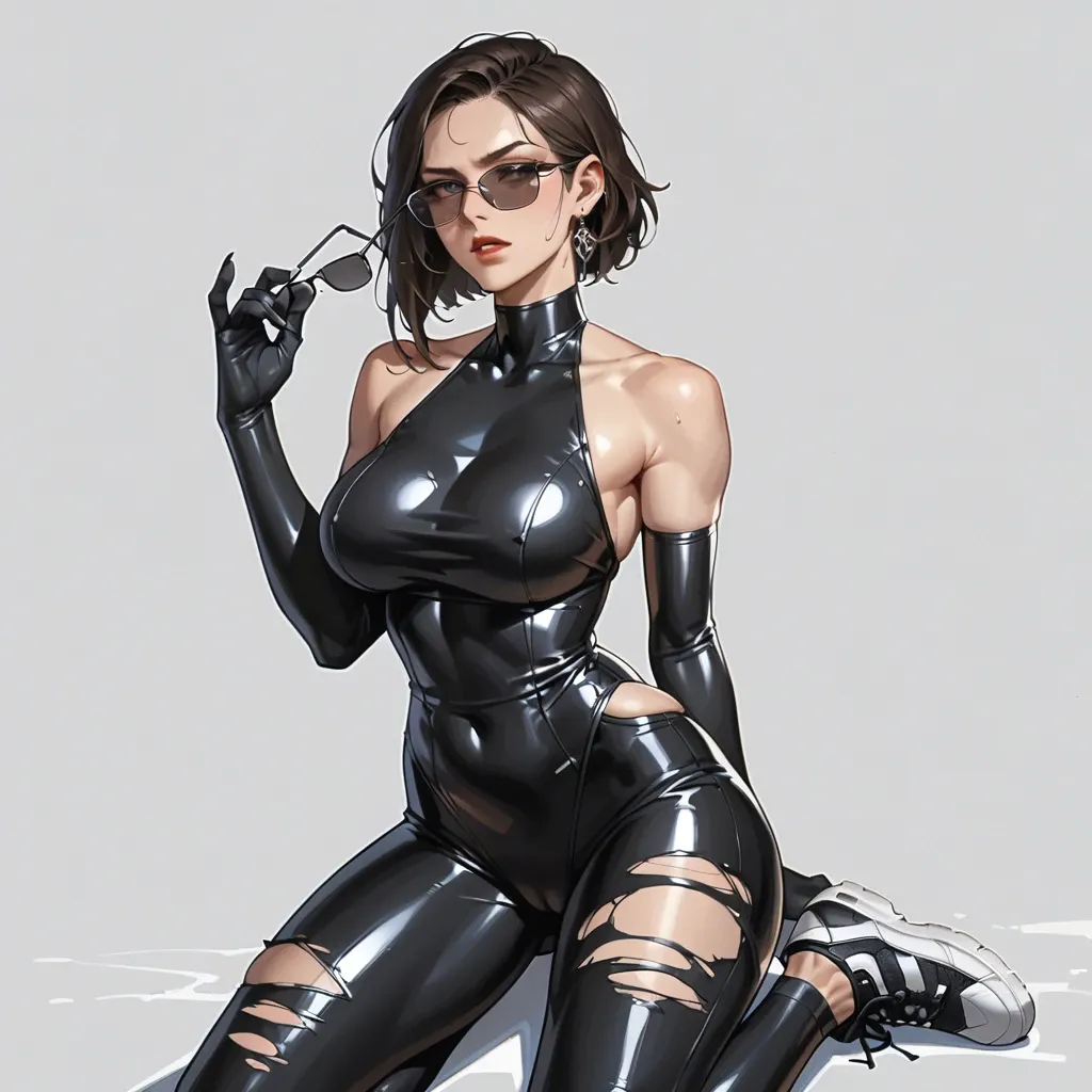 1girl,1boy, , , , sharp jawline,bodycam footage,large breasts,high waisted,elbow gloves, black dress,sexy stockings,glasses,latex bodysuit,black sneakers, torn jeans,lacey,sunglasses,tight swimsuit,stiletto heels, sit on a couch, ocean, medieval dress, grope, super mario, belle, rapunzel waifu