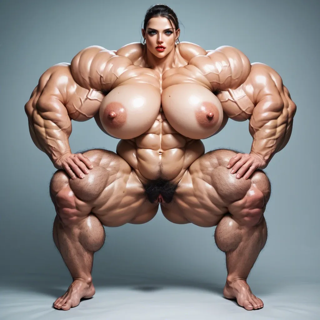 Wanda Maximoff ,Hyper bodybuilding female,hyper muscular trapèze, hyper muscular épaule, hyper musclar biceps,nude boobs,nude hairy pussy, hyper muscular legs, hyper muscular mollet, cock massive futa