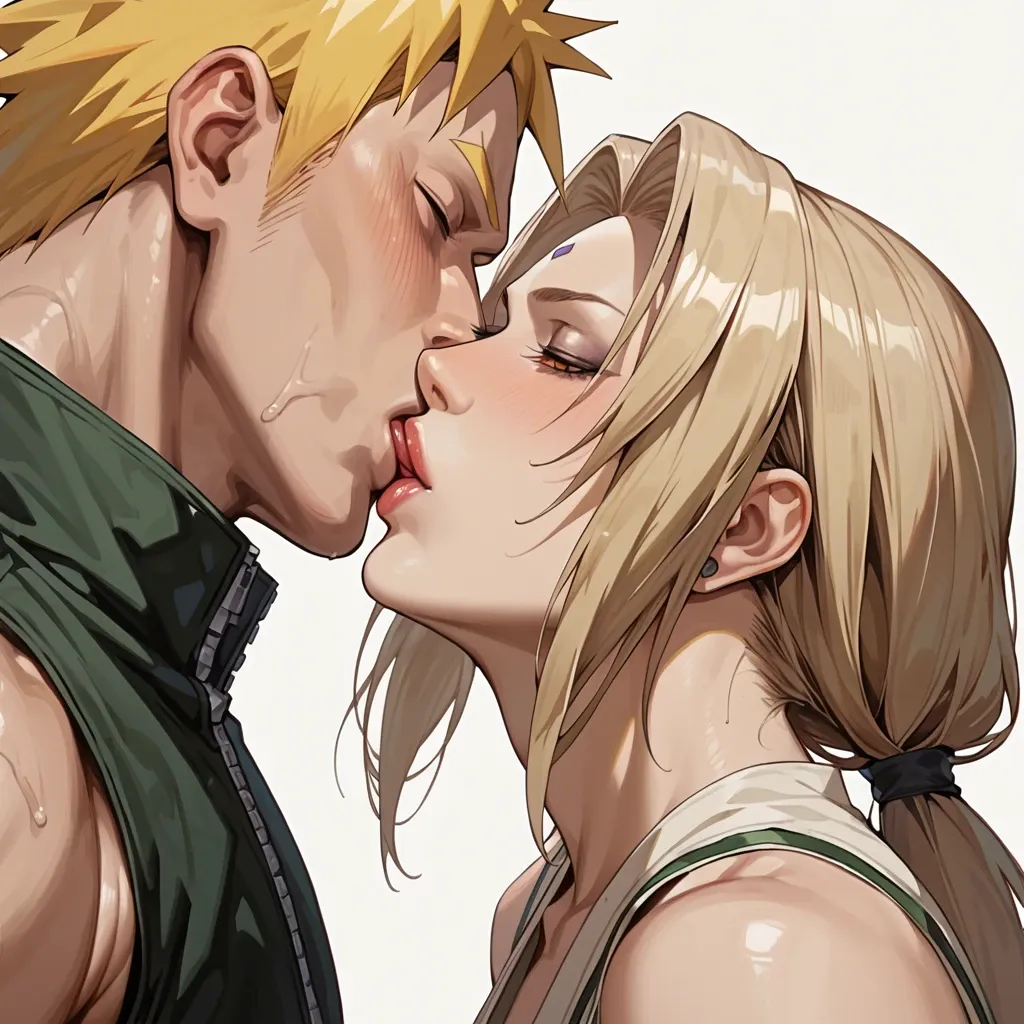 Tsunade kissing naruto removing her clothes