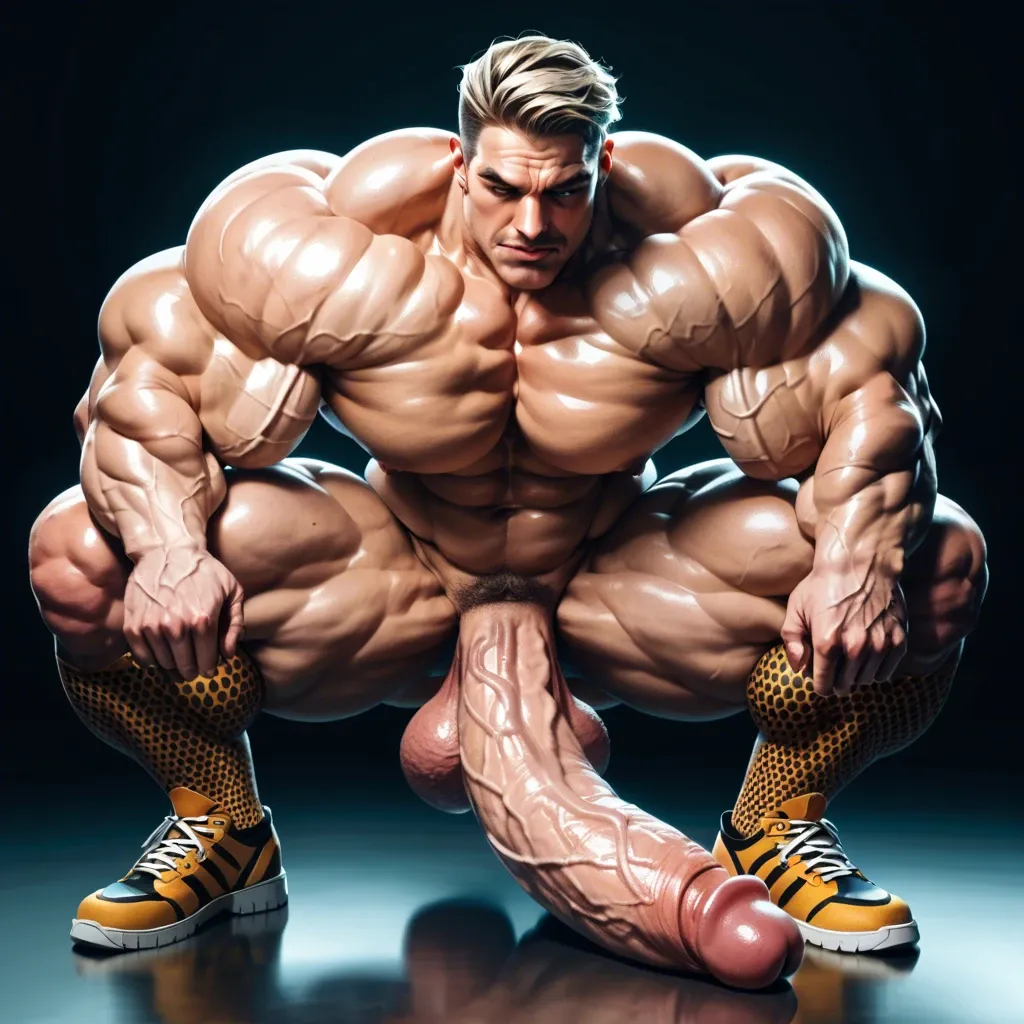 Man muscle huge cock , wonder woman futa cock fuck, Massive bodybuilding female, massive muscular trapèze, massive muscular épaule, massive musclar biceps, nude , muscle abdos, hyper muscular legs, Leopard Print Stockings