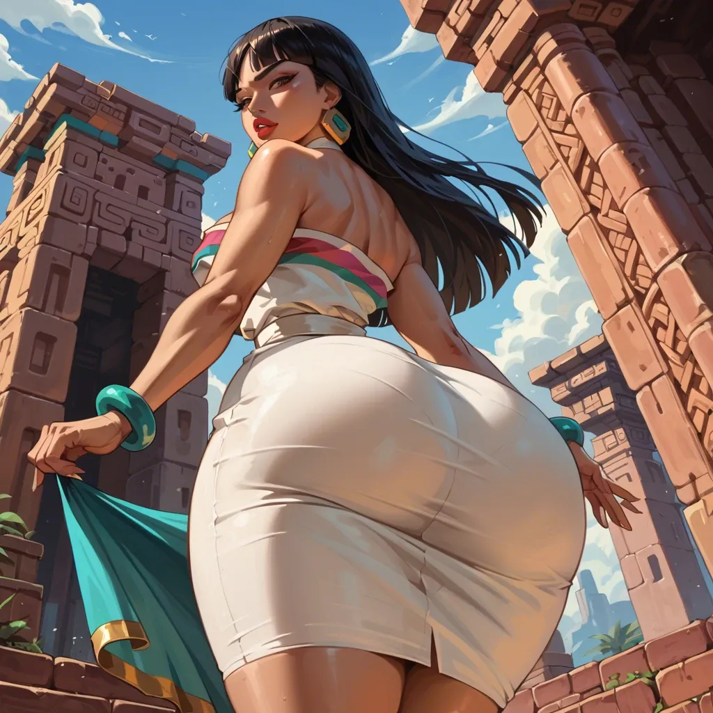 chel el dorado,hour glass,perfect big ass,perfect big boobs,standing,lowangle,tough dress,squirt