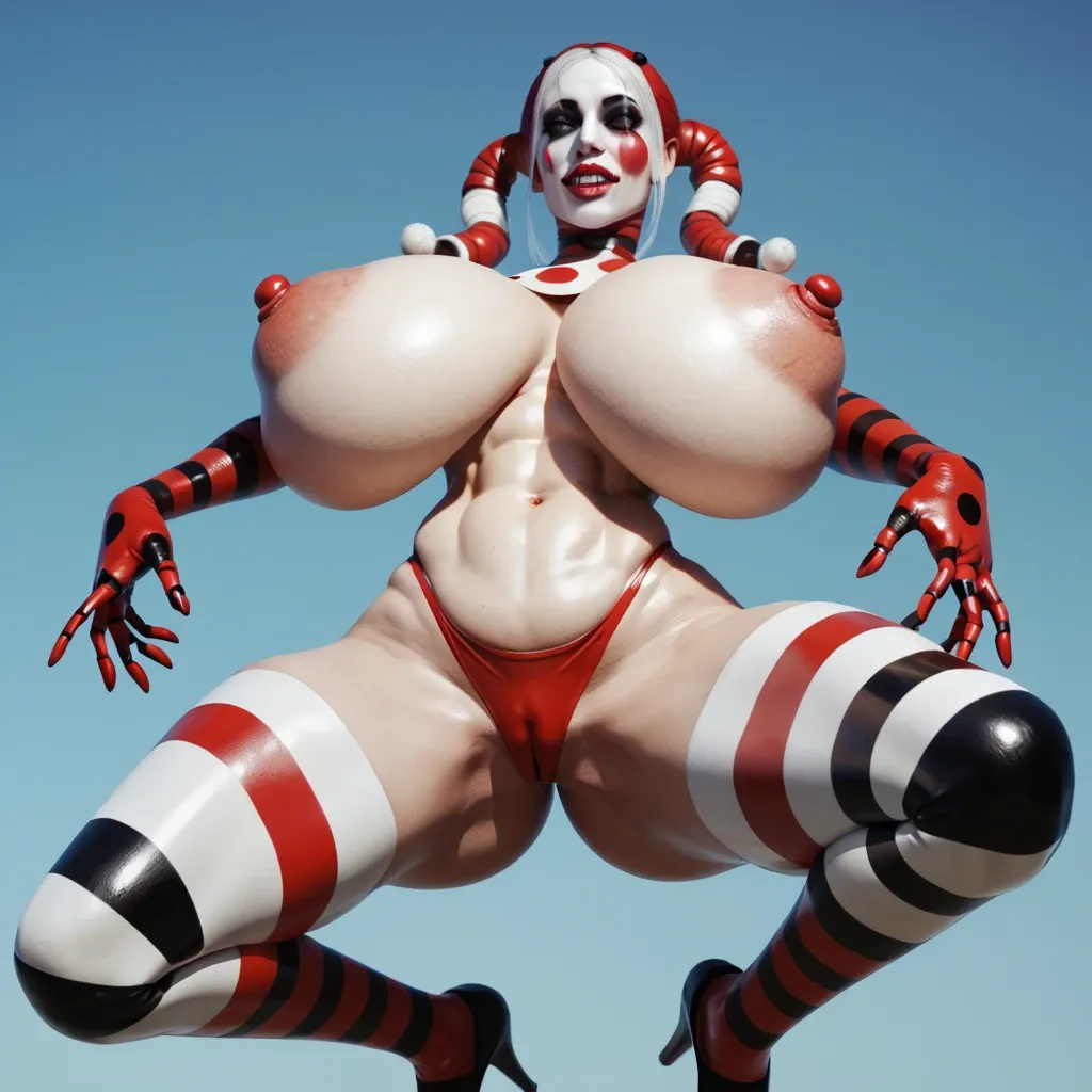 3D, marionette from Ladybug Bug, underwea, camel toe, Giant Saggy Gigantic Breasts