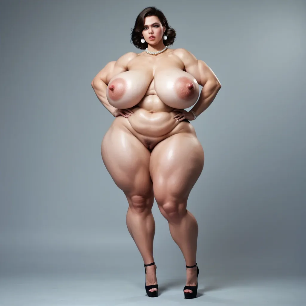 1girl,solo, , , ,   high heels, Huge big boobs, Huge big saggy tits, Huge big puffy nipple, large big breast, fat Huge breast ,pearl necklace, puffy lips,hands on waist,large breast,round breasts, big off shoulder, white sweater,baggy socks,panties on,platform heels, silk gown,pearl necklace,belt,panties visible,black sneakers, blue jacket,knee-high socks,arms tied,mesh bodysuit,black boots, bedroom, sitting on the bed, spread legs, daphne blake, castle, detailed body, brightly, elsa