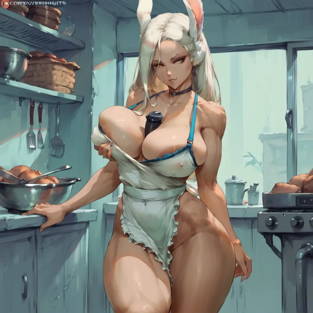 cutesexyrobutts_(style), miruko, choker, cleavage, between breasts, alternative breast size, grin, jewelry, clothes lift, navel, bare legs, apron, bra strap, huge ass, groping, areola slip, asymmetrical bangs, white footwear, white thighhighs,  topless, fishnets, elbow gloves, sideboob, blush, collarbone, high heels, tongue, muscular, smirk, stomach, belt, cross, mouth hold, open shirt, skirt, sitting, necklace, cloud, unworn bra, messy hair, hoop, siblings, triceps, wet, wet clotches, hetero, twintails, camisole, highleg, highleg panties, bondage, flexible, leg up, clitoris, pussy, rope, 2boys, oral, vaginal, laying, veins