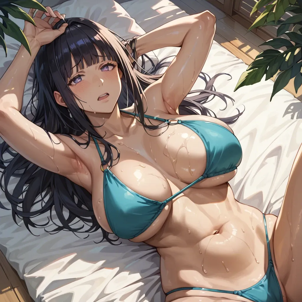 Hinata Hyuuga  Hinata uzumaki  Eyes Big breast  Bikini  Milf