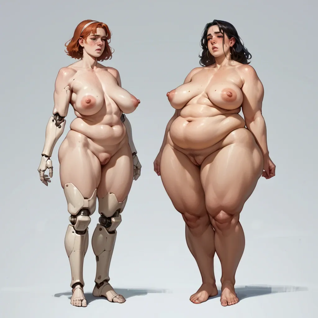 2girl, , , , mole under eye,toe,saggy breast,conceivable,doll joints, strong jaw,hands,round breasts,leaning back,knees, light freckles,fat obese arms,areolae,big navel,puffy foreskin, pants,pearl necklace,pearl necklace,wet panties,white boots, red dress,white socks,shaped jewelry,loose bra,stiletto heels, bathroom stall, fantasy forest, spaceship, cyborg girl, link, ariel waifu