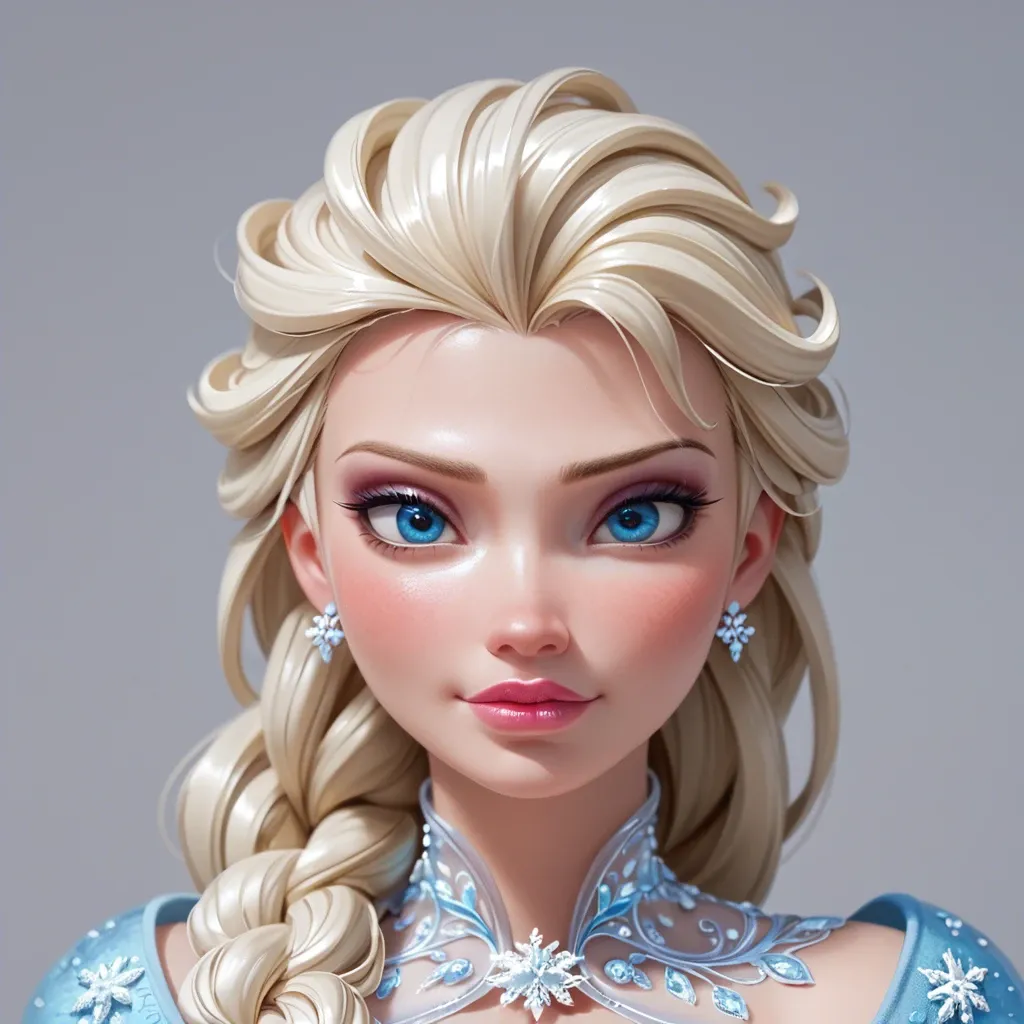 elsa from frozen, white woman, blonde hair, long hair, blue eyes shadow, blushing, looking at viewer, pink lips, glossy lips, perfect nose, round cheeks, seductive pose, beautiful woman,  model, face beautiful,  super waist, front view, topless, natural boobs, white yoga pants, oily skin, oiled skin hard fuck in pussy