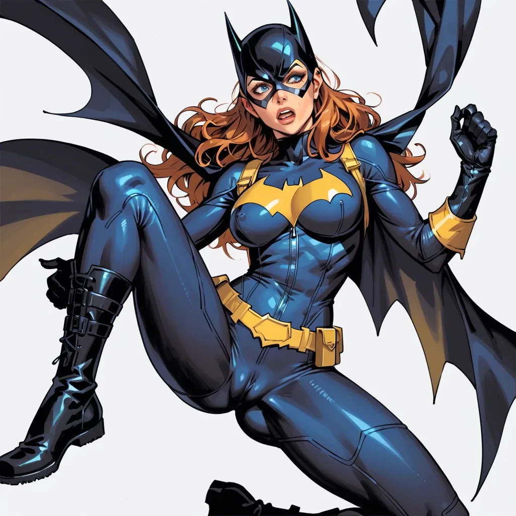 Batgirl, catsuit, cleavage