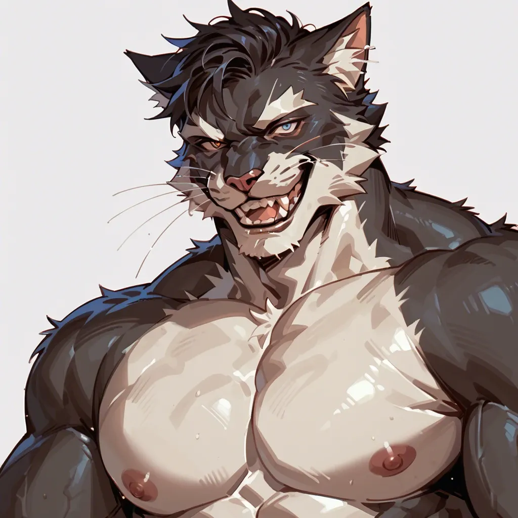 anthro cat gay smiling