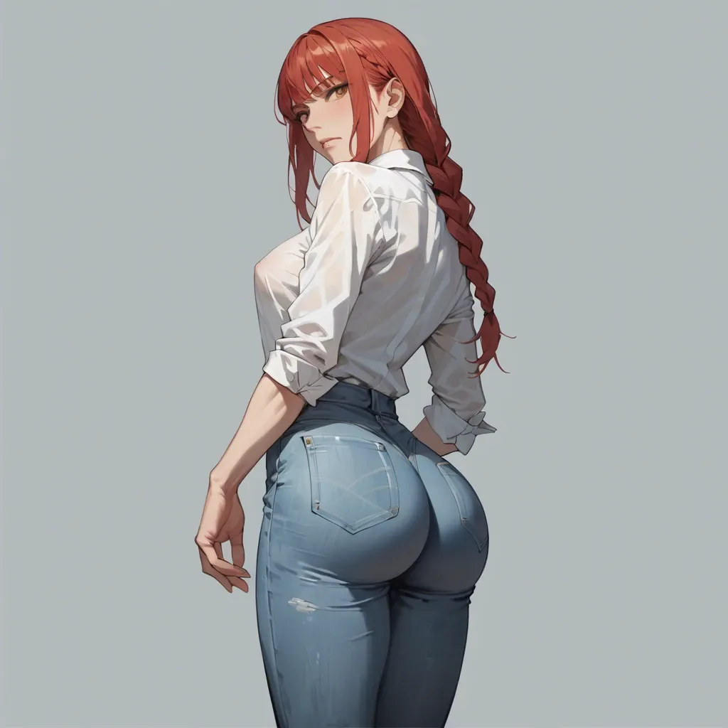 makima big ass in skinny jeans