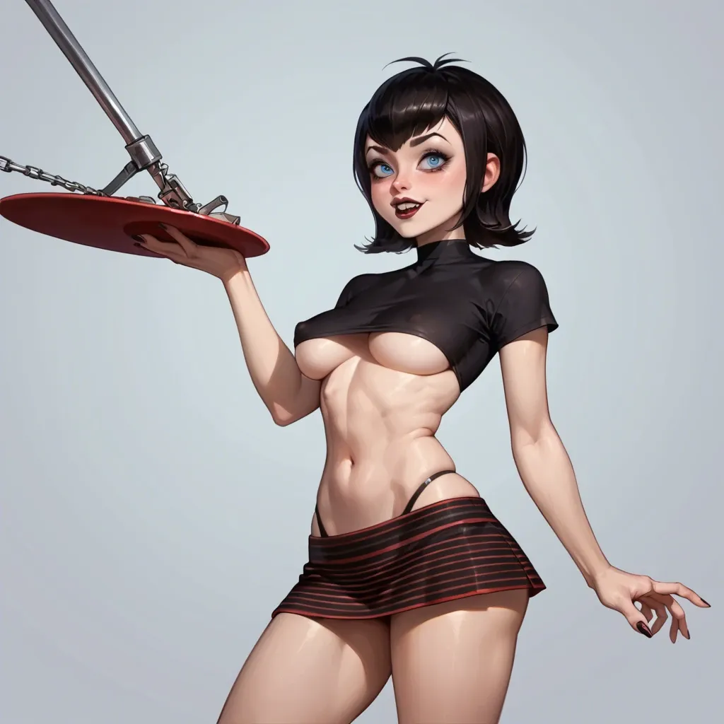 Mavis transylvania, underboob, microskirt, thong, suggestive