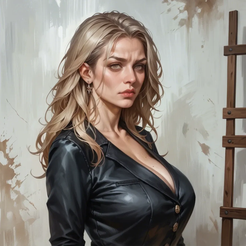 Half profile portrait painting,Super Gigantic breast,@Elizabeth Olsen,realistic style,realistic style,realistic style,realistic style,realistic style,realistic style,realistic style,realistic style,realistic style,realistic style,realistic style,realistic style,realistic style,realistic style,realistic style,