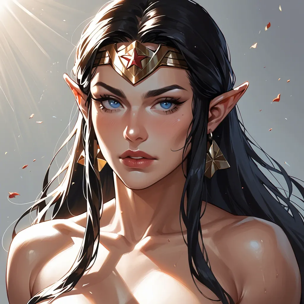 , ultradetailed, dim lighting, princess zelda, wonder woman