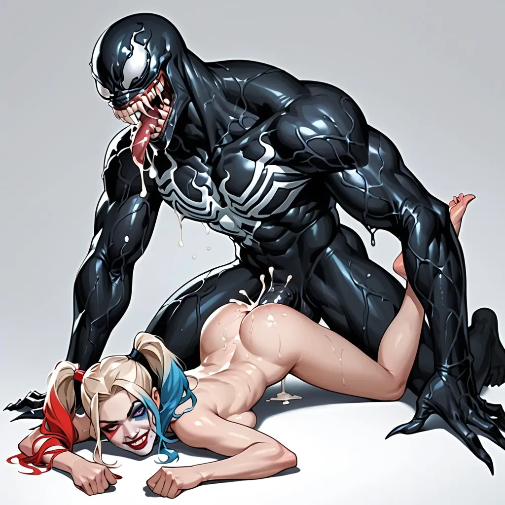 Harley quinn,Venom,anal,feet sole,cum