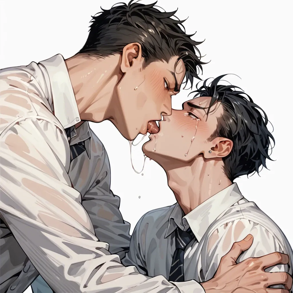 Two cute schoolboys sucking black dick yaoi crying