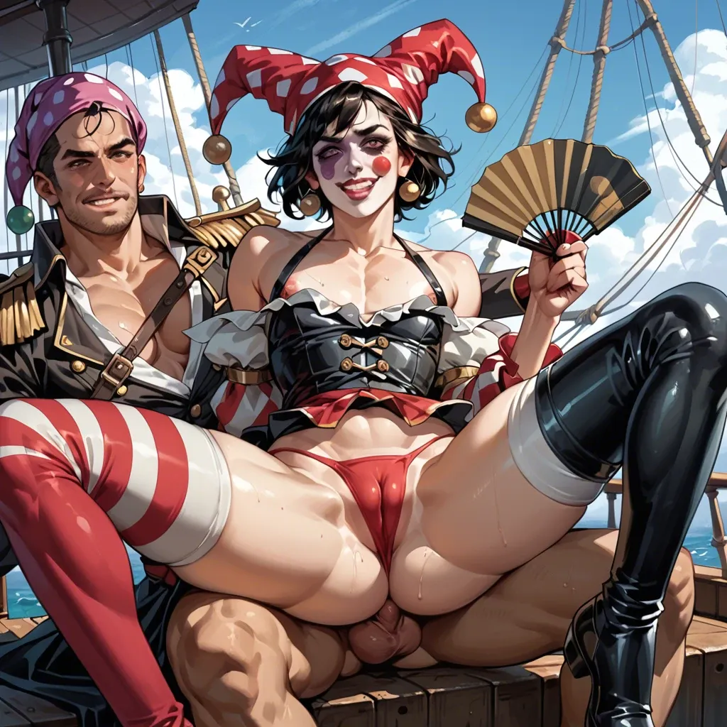 2boys,gay,femboy,neko, , , , spread cheeks,camel toe,big tits,pirate ship,knee, high nose,hand fan,large breast,labia majora,bare shoulder, dressed,thighhighs,jester cap,panties down,shoes, red skirt,baggy socks,hair tie,no bra,gothic boots, white t-shirt,baggy socks,gold jewelry,crotchless,running shoes, royal bedroom, male restrained, anna hair, dynamics