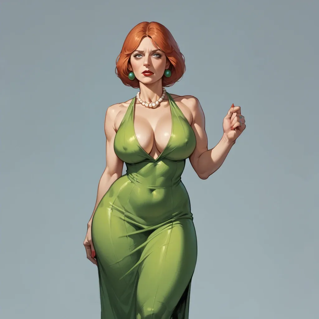 Lois Griffin, big breasts, huge ass, tight dress