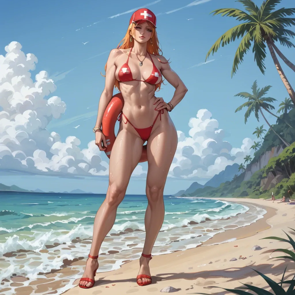 Lifeguard, beach, one piece, full body