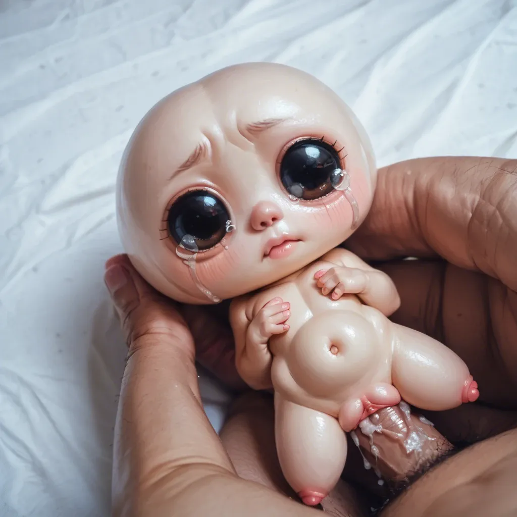 real photo, real, detailed, high resolution, cute girl, huge eyes, cute nose, mini, mini body,  skinny, mini chest, crying, vaginal sex