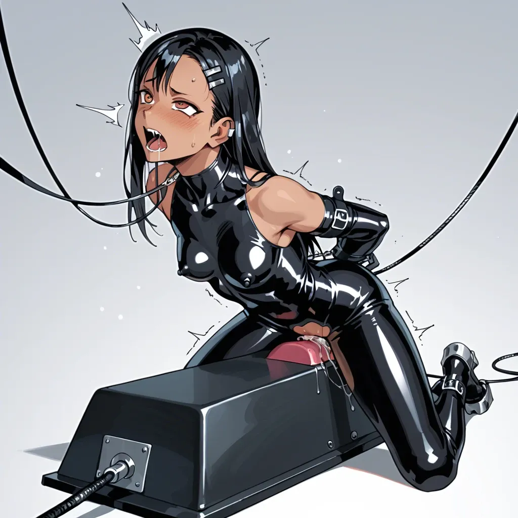 Nagatoro, bdsm, bondage, latex, sybian, sex laboratory, trembling