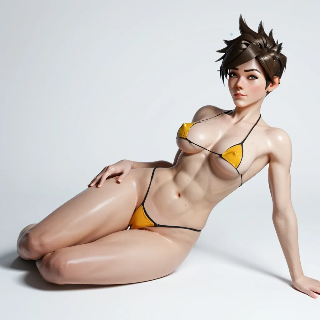 tracer,solo ,micro bikini, 3D