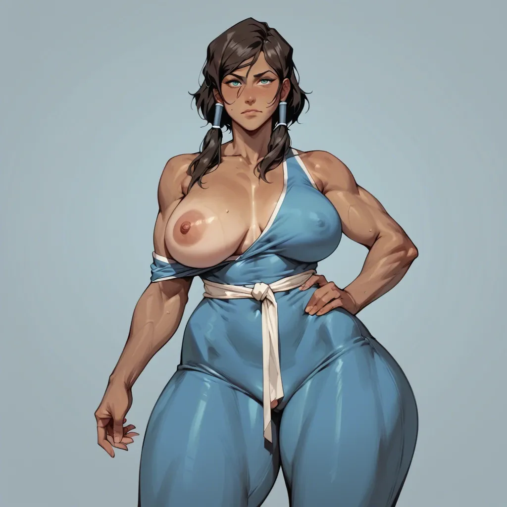 sexy milf korra  with gigantic hips and breasts