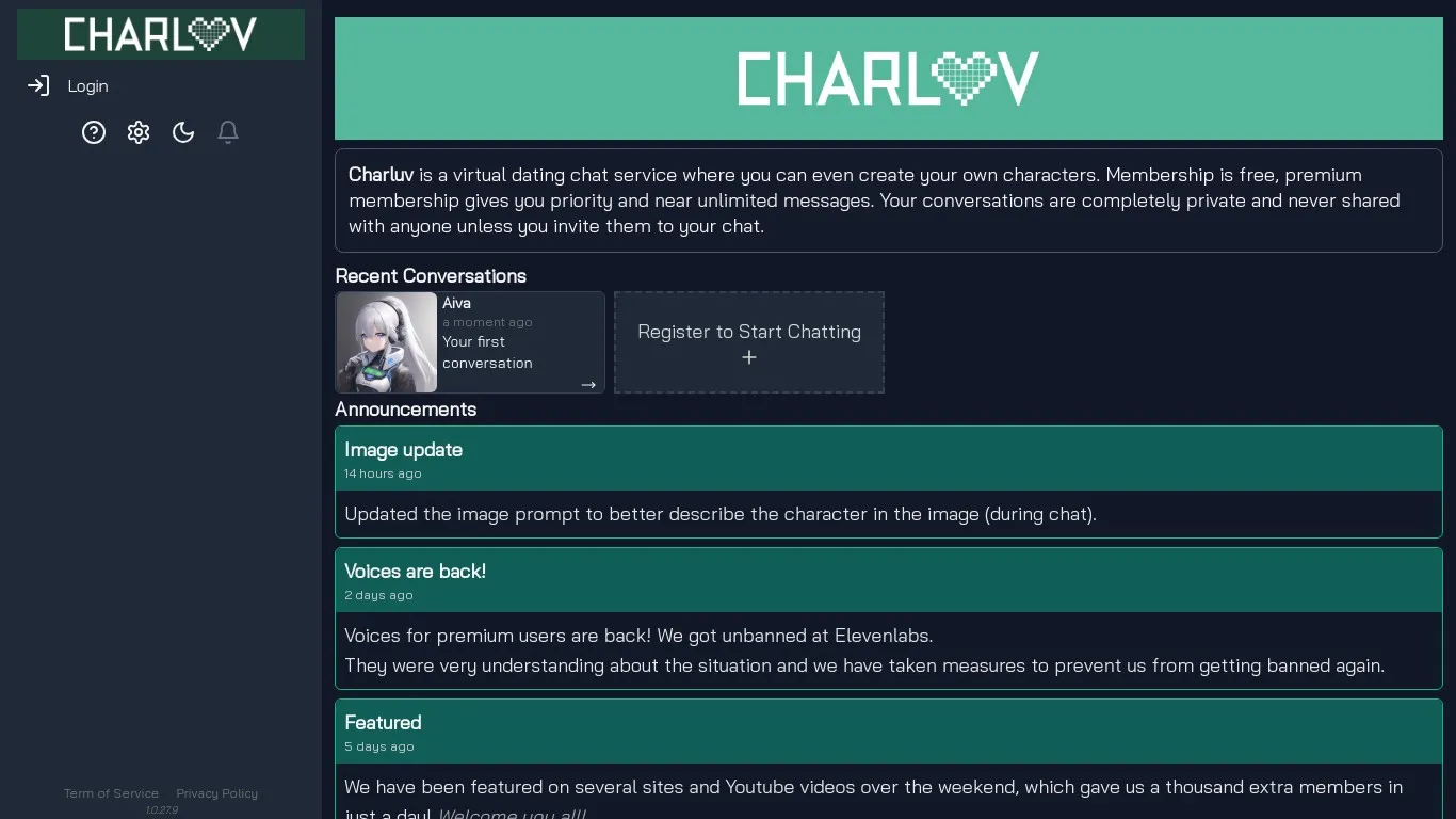 Charluv snapshot