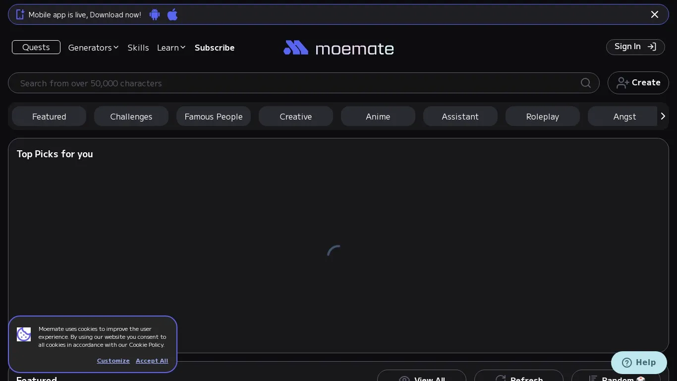 Moemate snapshot