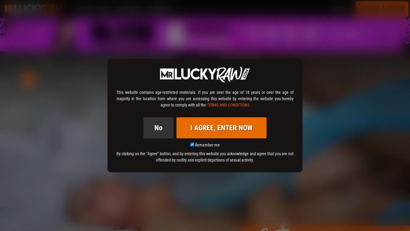 MrLuckyRAW.com snapshot